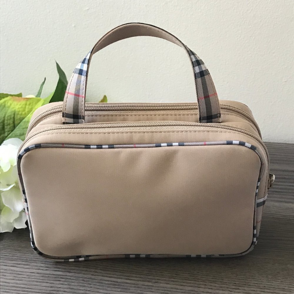 Burberry Fragrance Toiletry Travel Makeup Bag